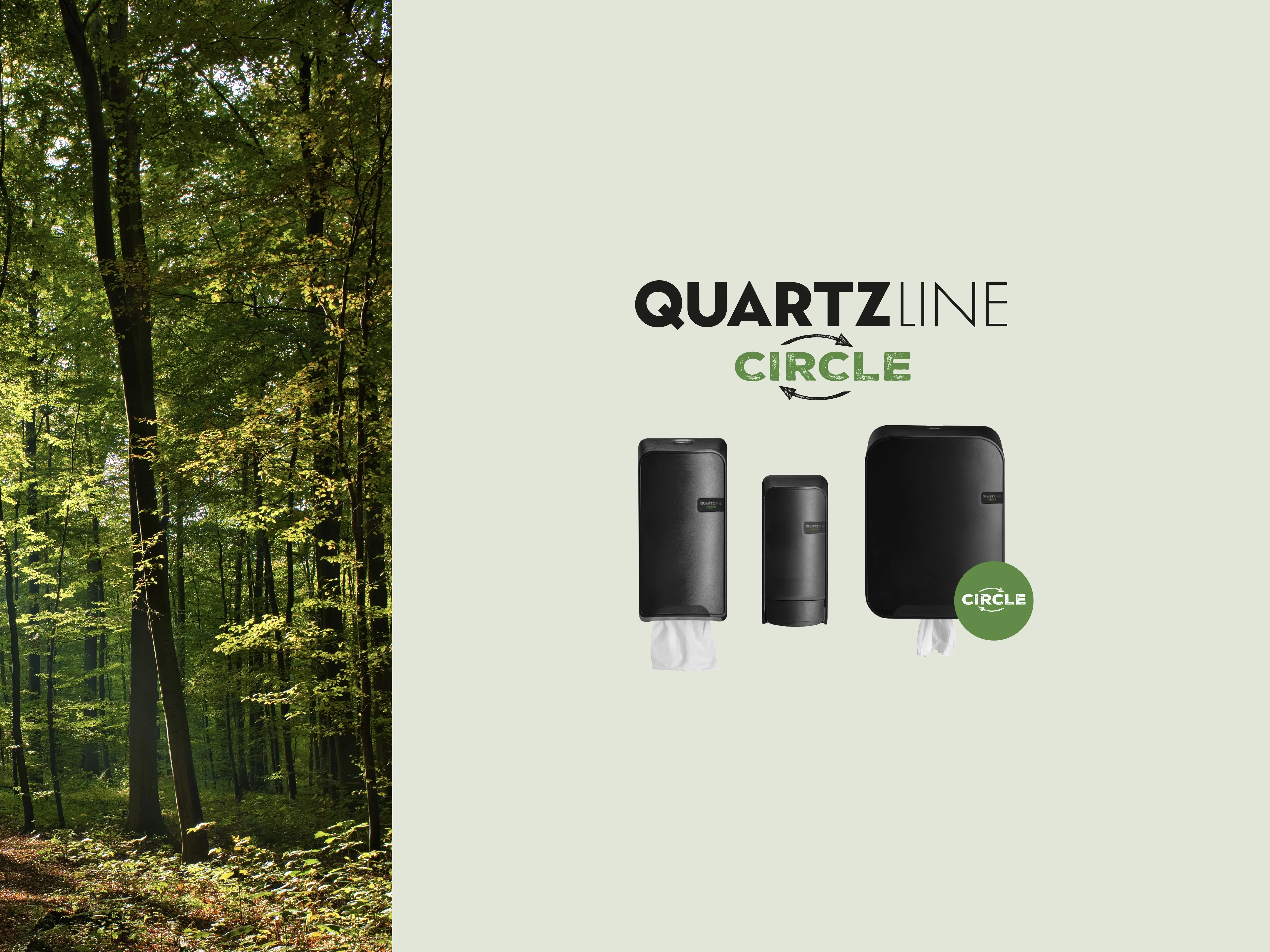 QuartzLine Circle: stijl en duurzaamheid in elke washroom