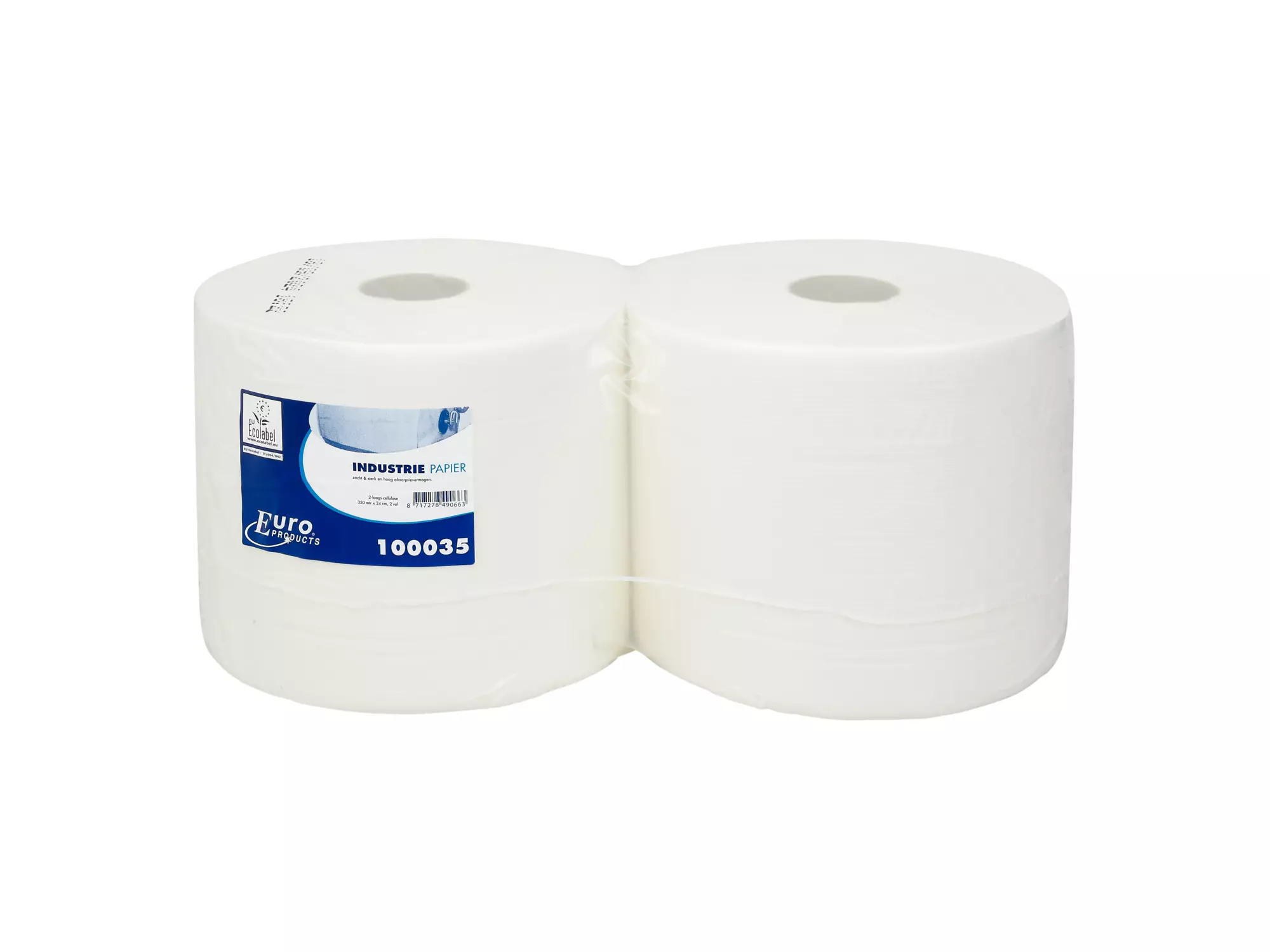 Industriepapier cellulose 2-laags 350 meter 2 rol
