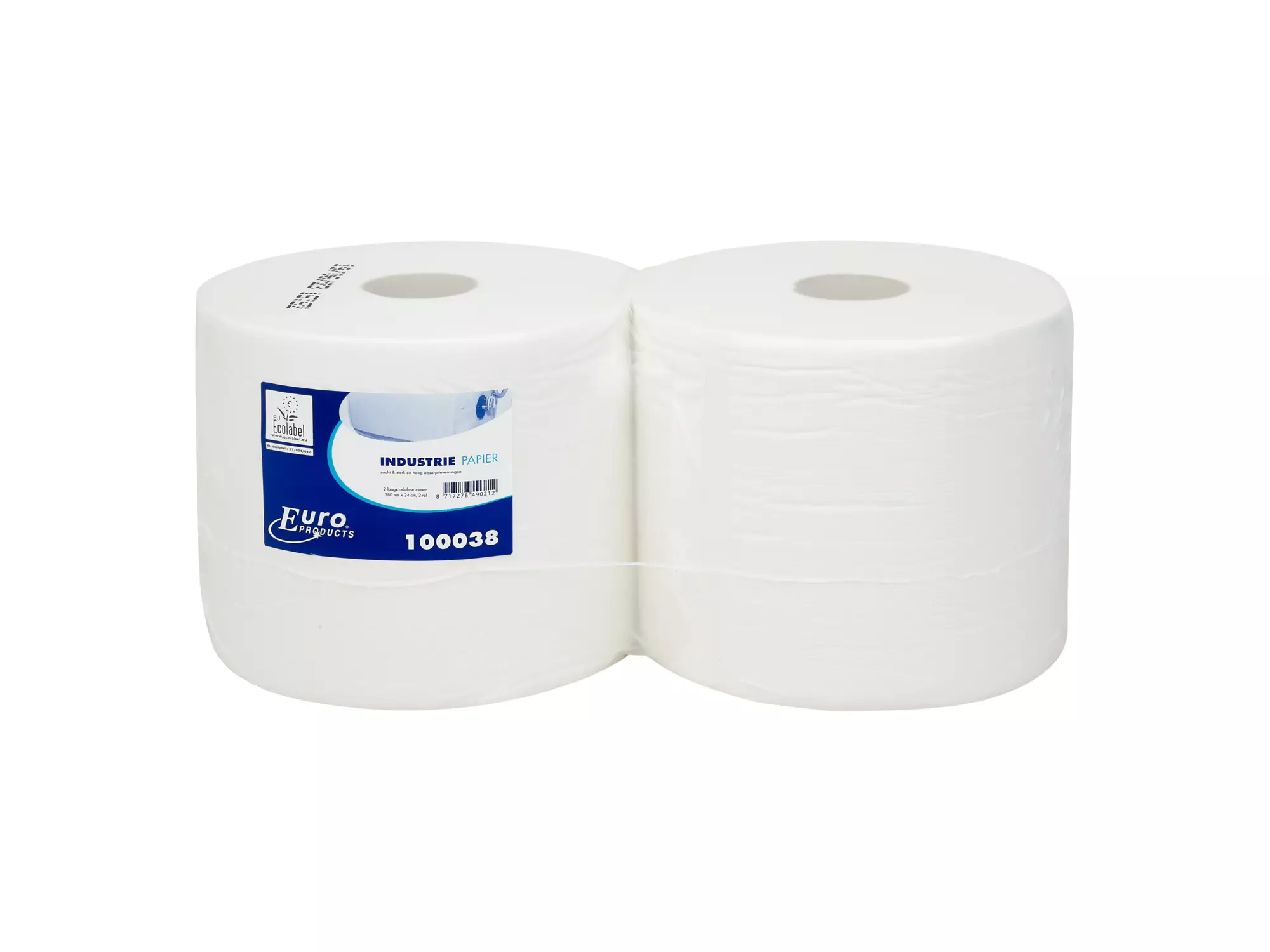 Industriepapier cellulose 2-laags 380 meter 2 rol