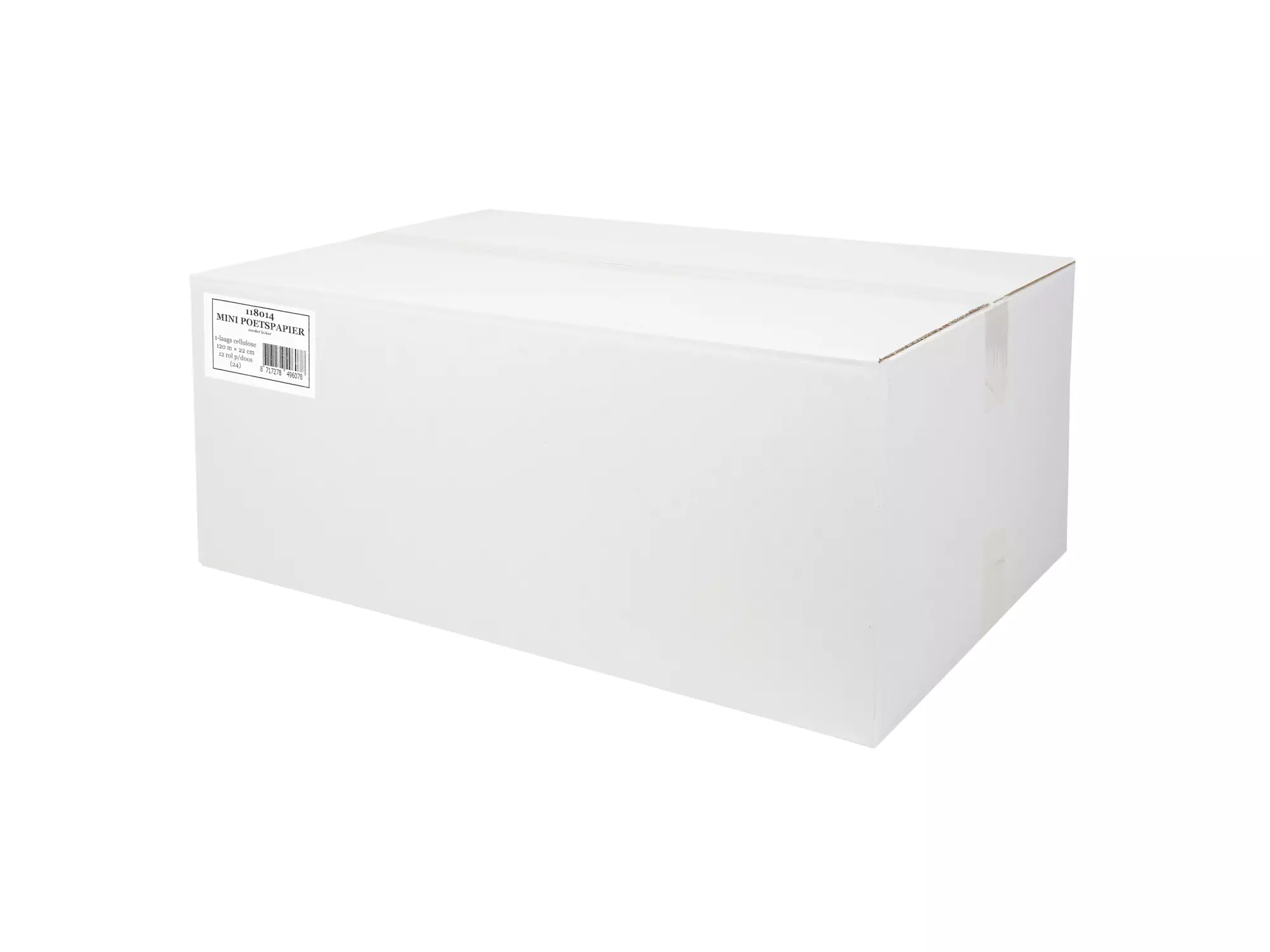 Mini poetspapier coreless cellulose 1-laags 120 meter 12 rol