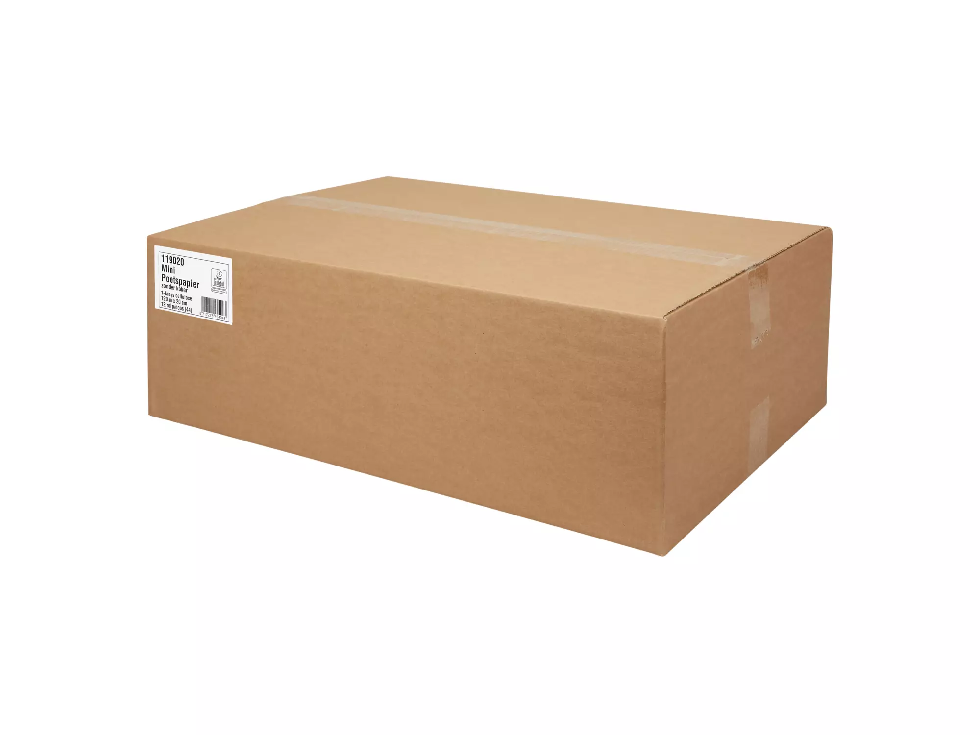 Mini poetspapier coreless cellulose 1-laags 120 meter 12 rol