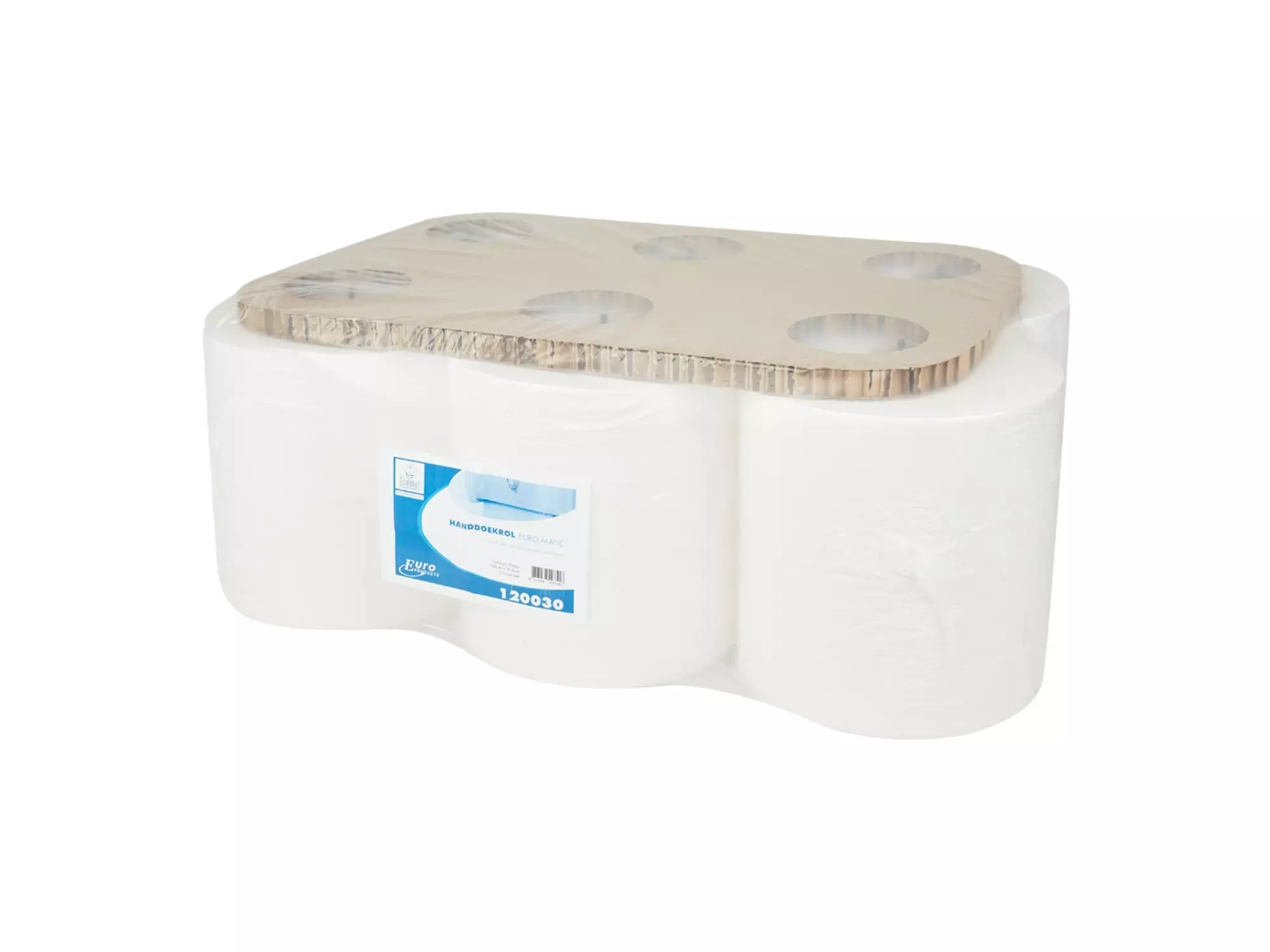 Handdoekrol matic XXL cellulose wit 2-laags 300 meter 6 rol