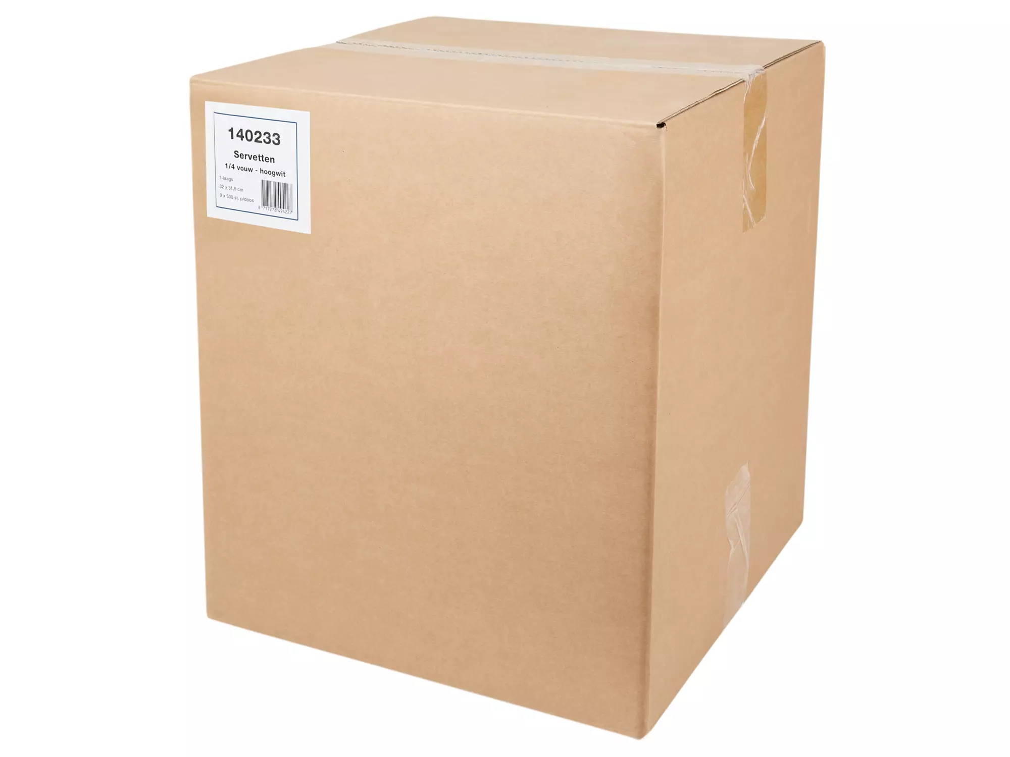 Servetten 1/4 fold cellulose 1-laags 32 cm x 31,5 cm 9 x 500 sheets