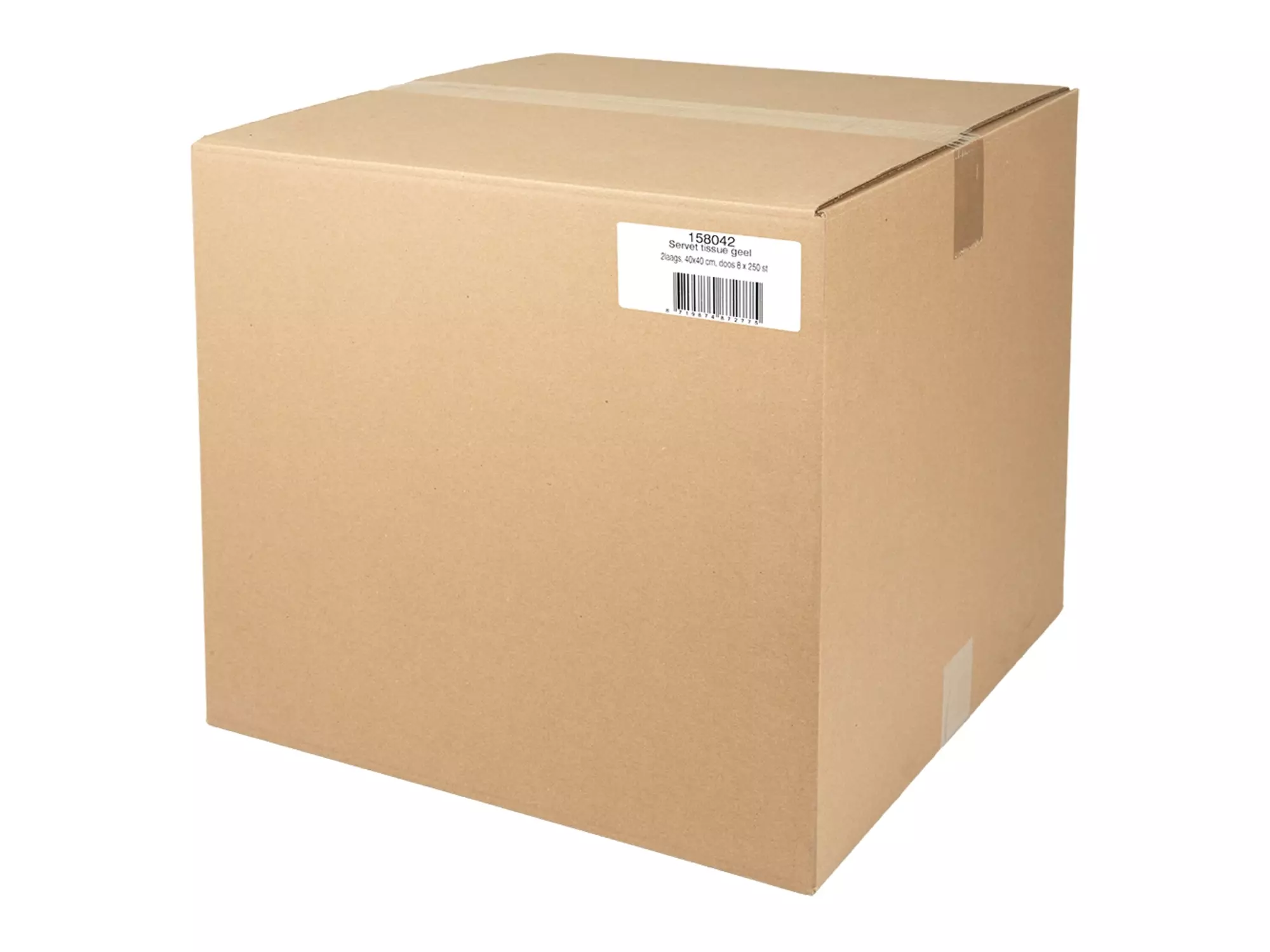 Servetten 1/4 fold Cellulose Geel 2-laags 40 cm x 40 cm 8 x 250 sheets