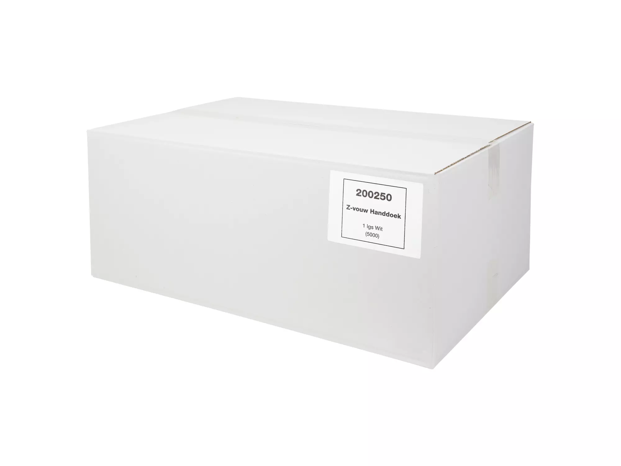 Handdoekpapier v-fold recycled wit 1-laags 23 x 25 cm 20 x 250 sheets
