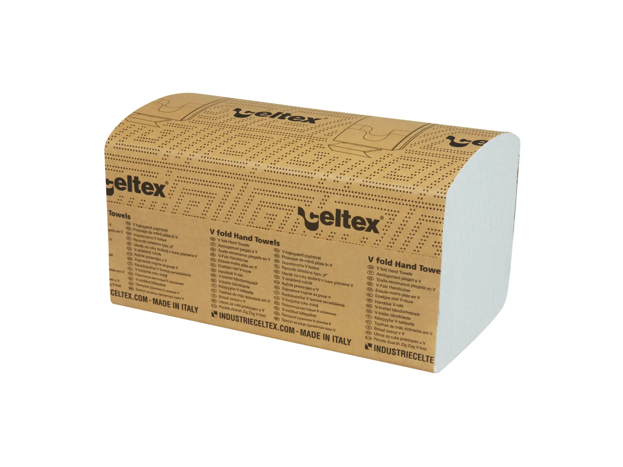 Handdoekpapier V-fold flushable 3-laags 21 x 21,5 cm 15 x 170 sheets