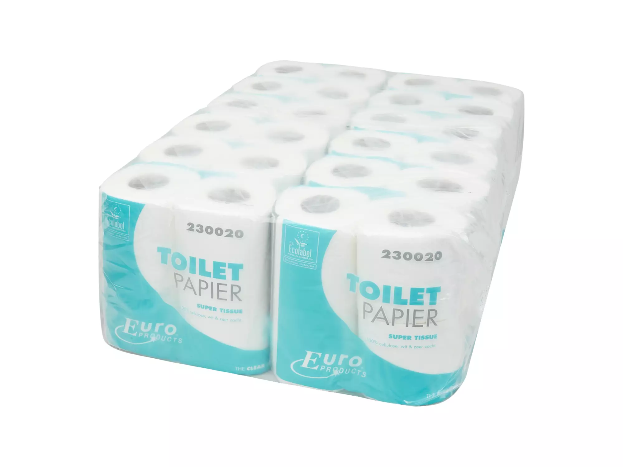 Toiletpapier traditioneel cellulose wit 2-laags 200 vel 12 x 4 rol