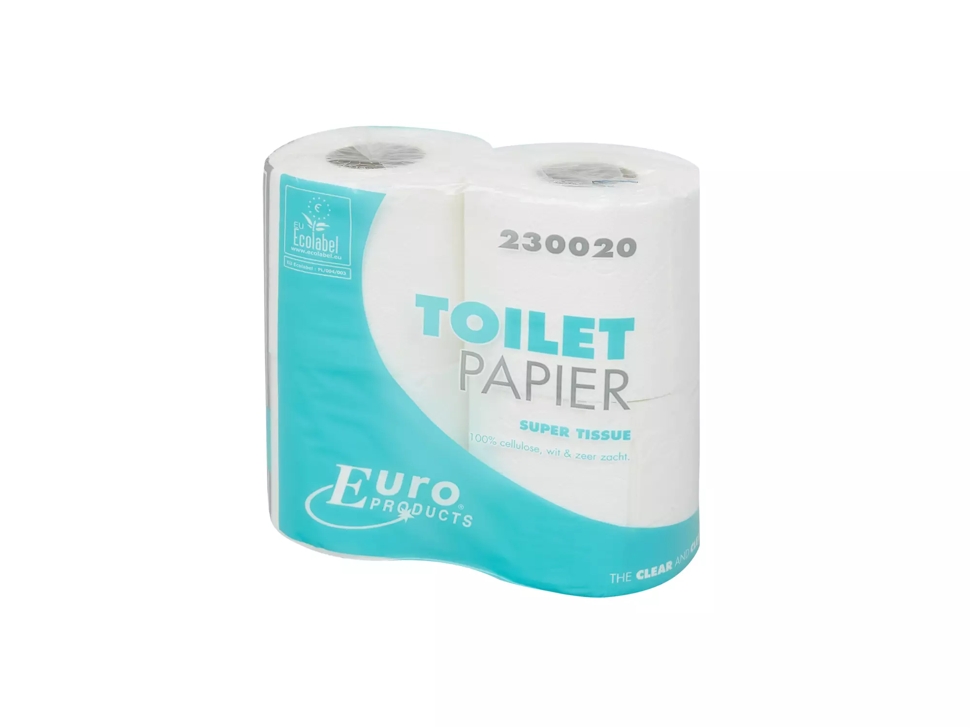 Toiletpapier traditioneel cellulose wit 2-laags 200 vel 12 x 4 rol