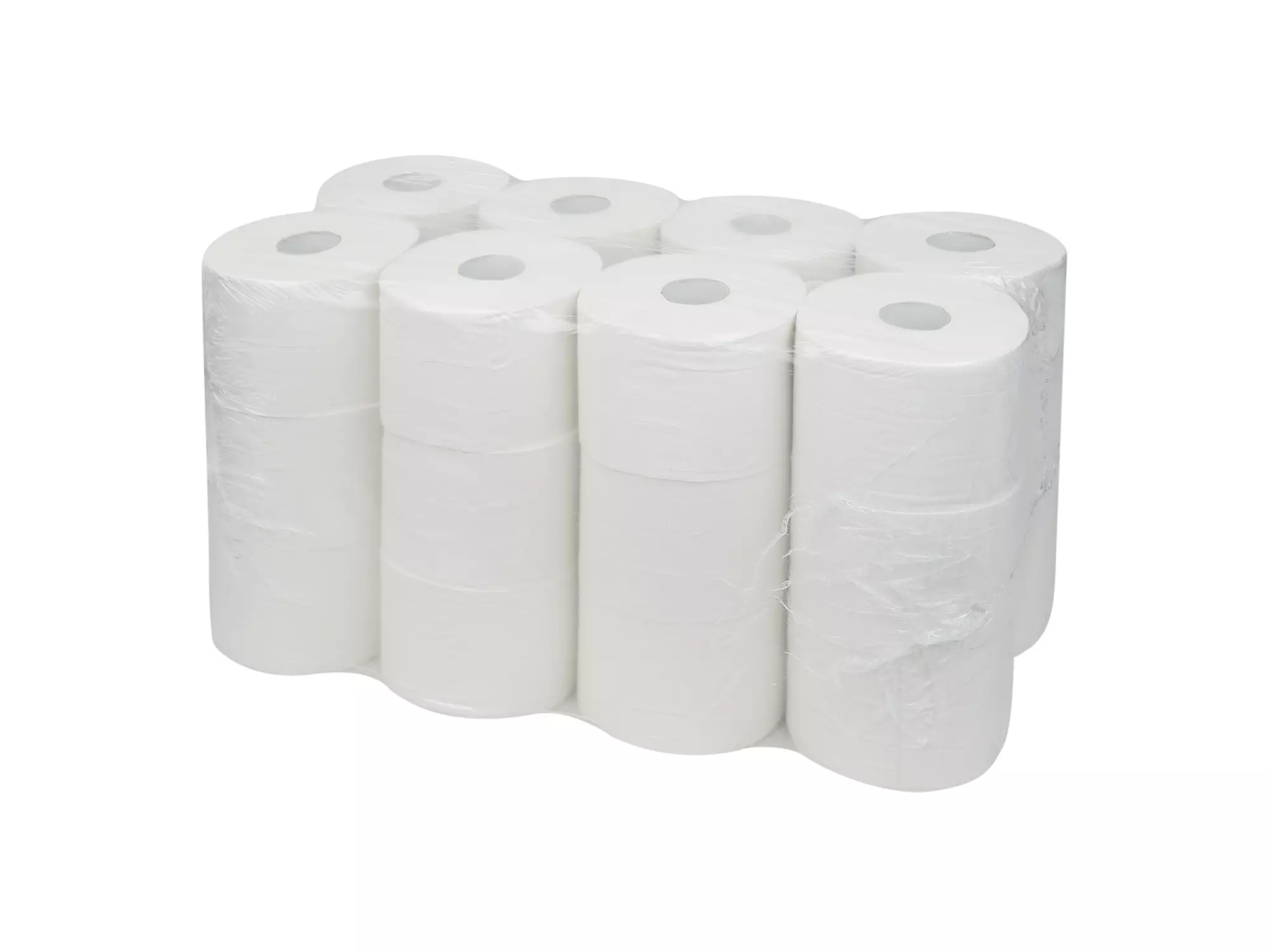Toiletpapier compact recycled wit 2-laags 100 meter 24 rol
