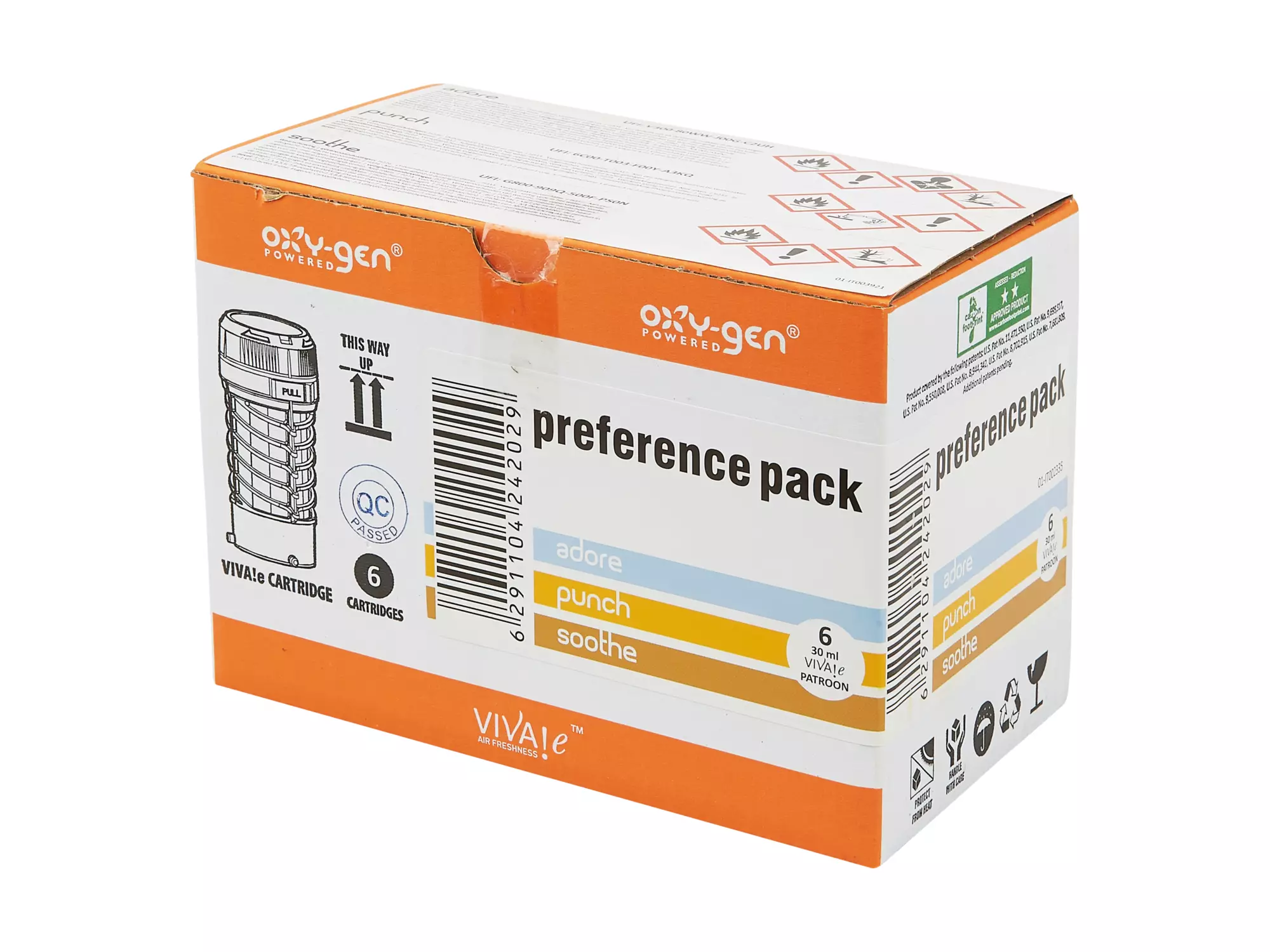 Luchtverfrisser Oxy-Gen mix doos 6 stuks