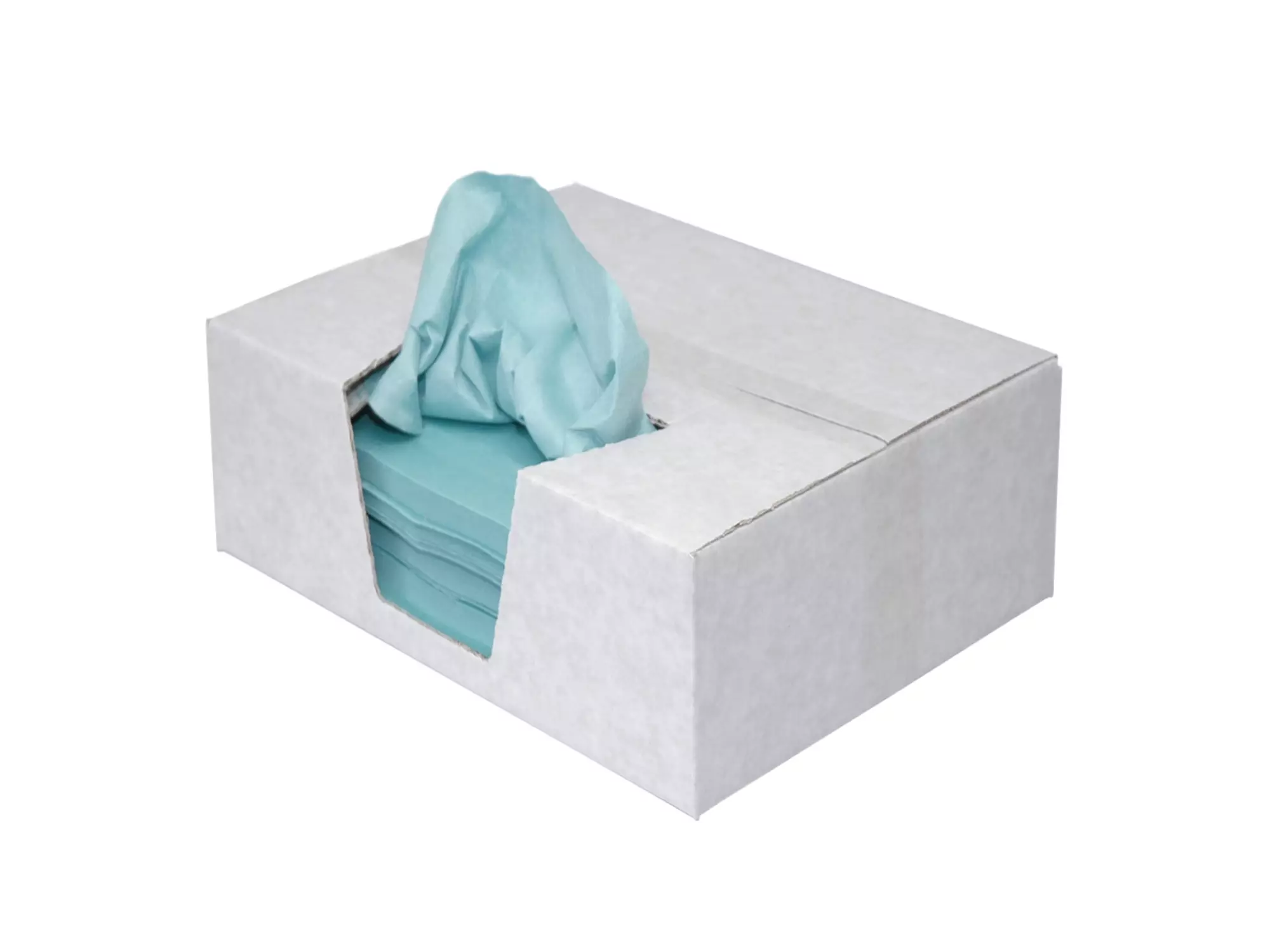 Toptex blauw 58 x 38 cm vlak gelegd 555 doek in doos