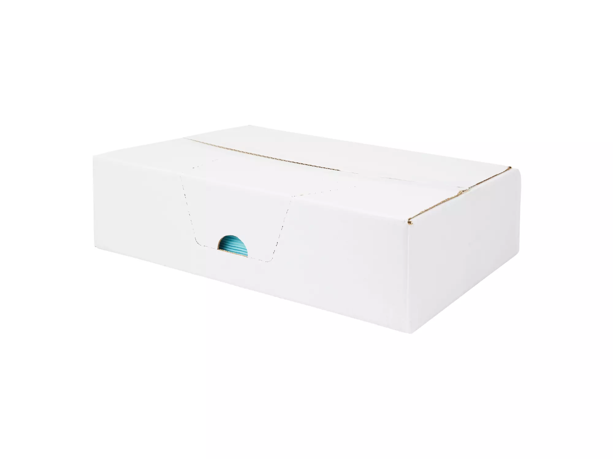 Toptex blauw 38 x 30 cm 250 doek in dispenserdoos