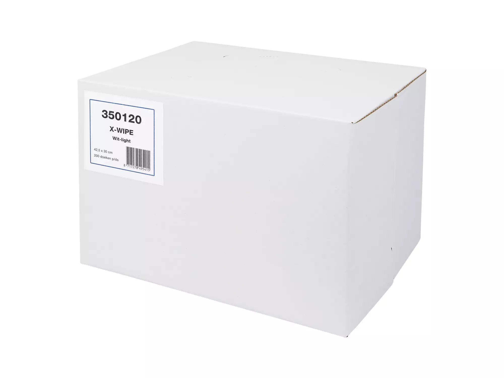 X-wipes wit 42,5 x 30 cm 200 doek in dispenserdoos