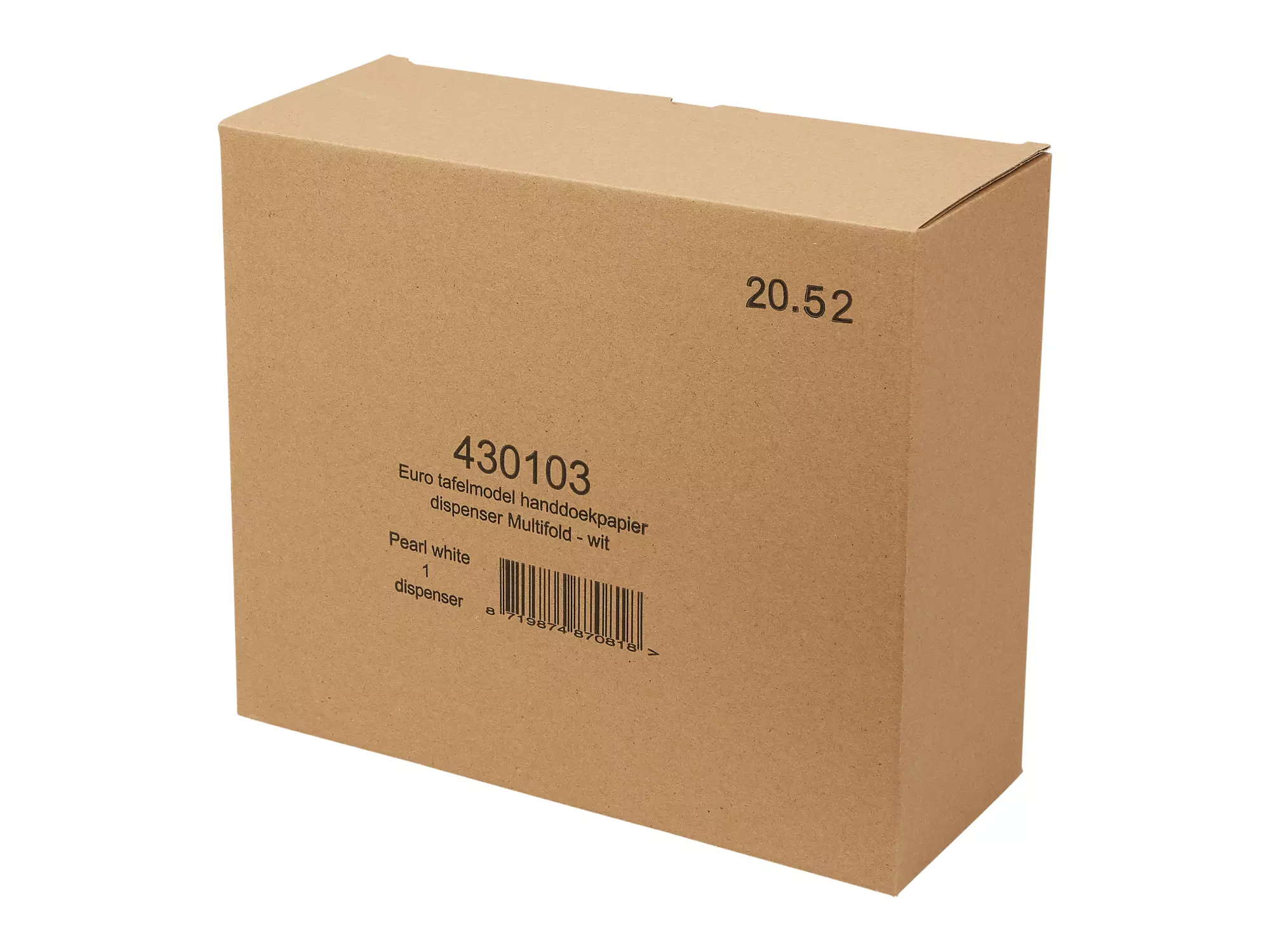 Euro tafelmodel handdoekpapier dispenser Multifold  - wit