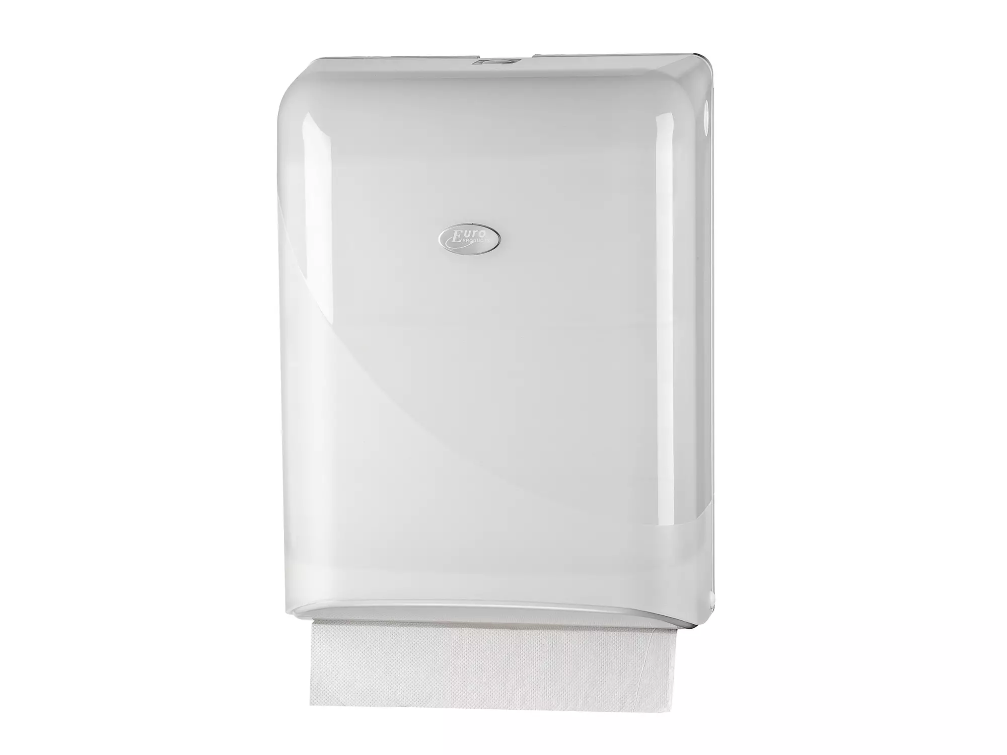 Handdoekdispenser v-fold en interfold Pearl wit