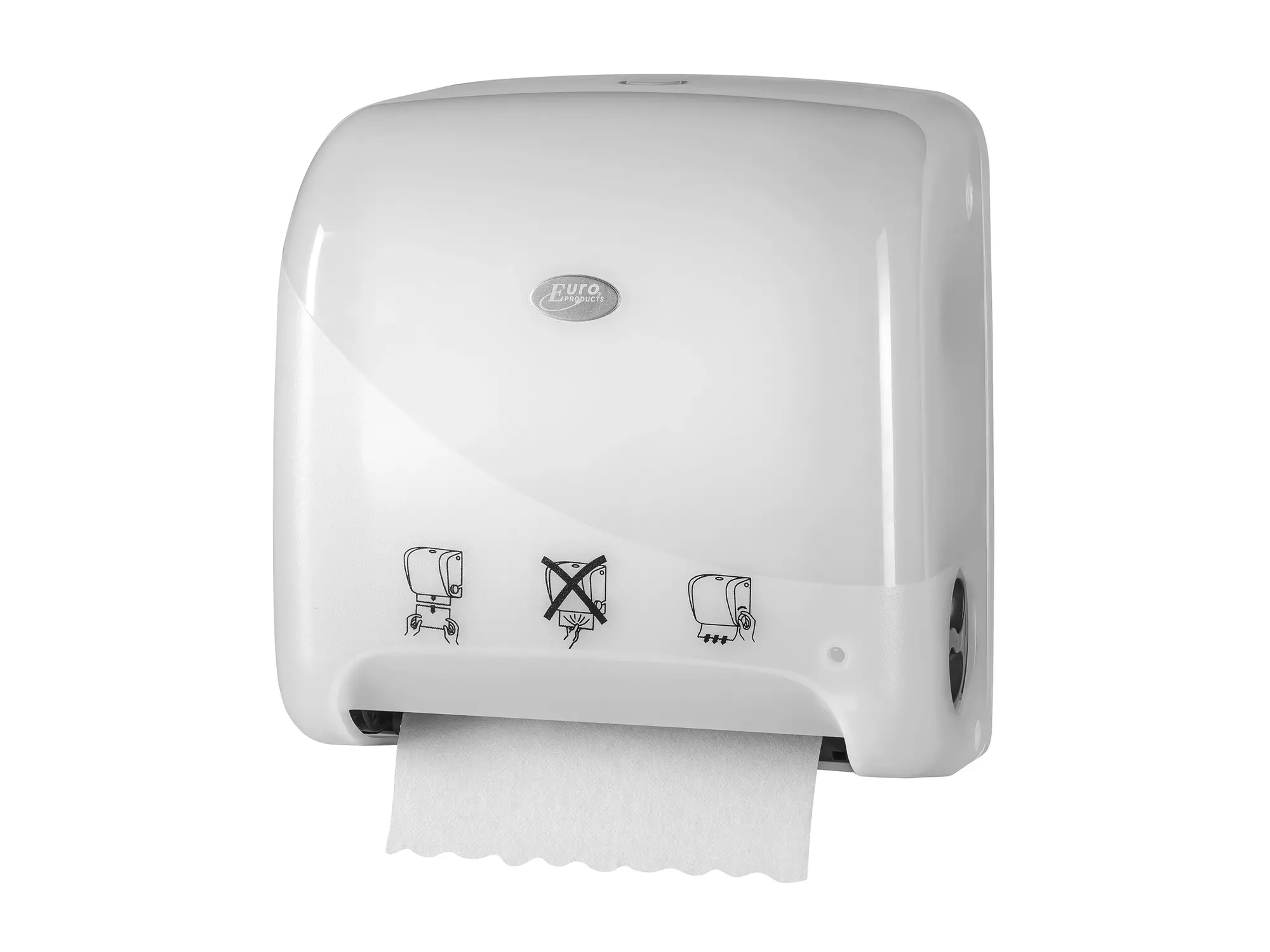 Handdoekroldispenser mini matic Pearl wit