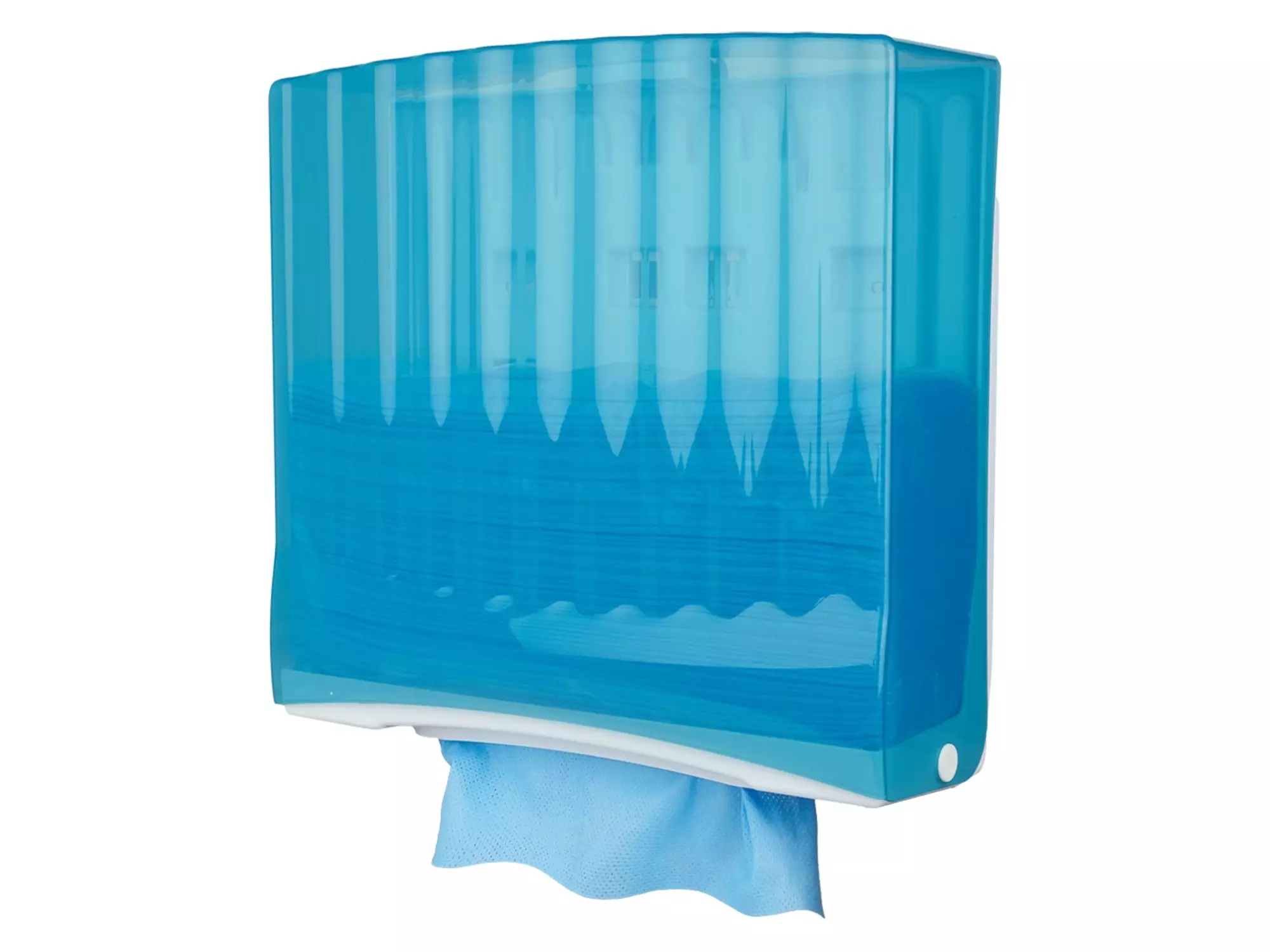 Non-woven dispenser Euro pack blauw transparant interfold