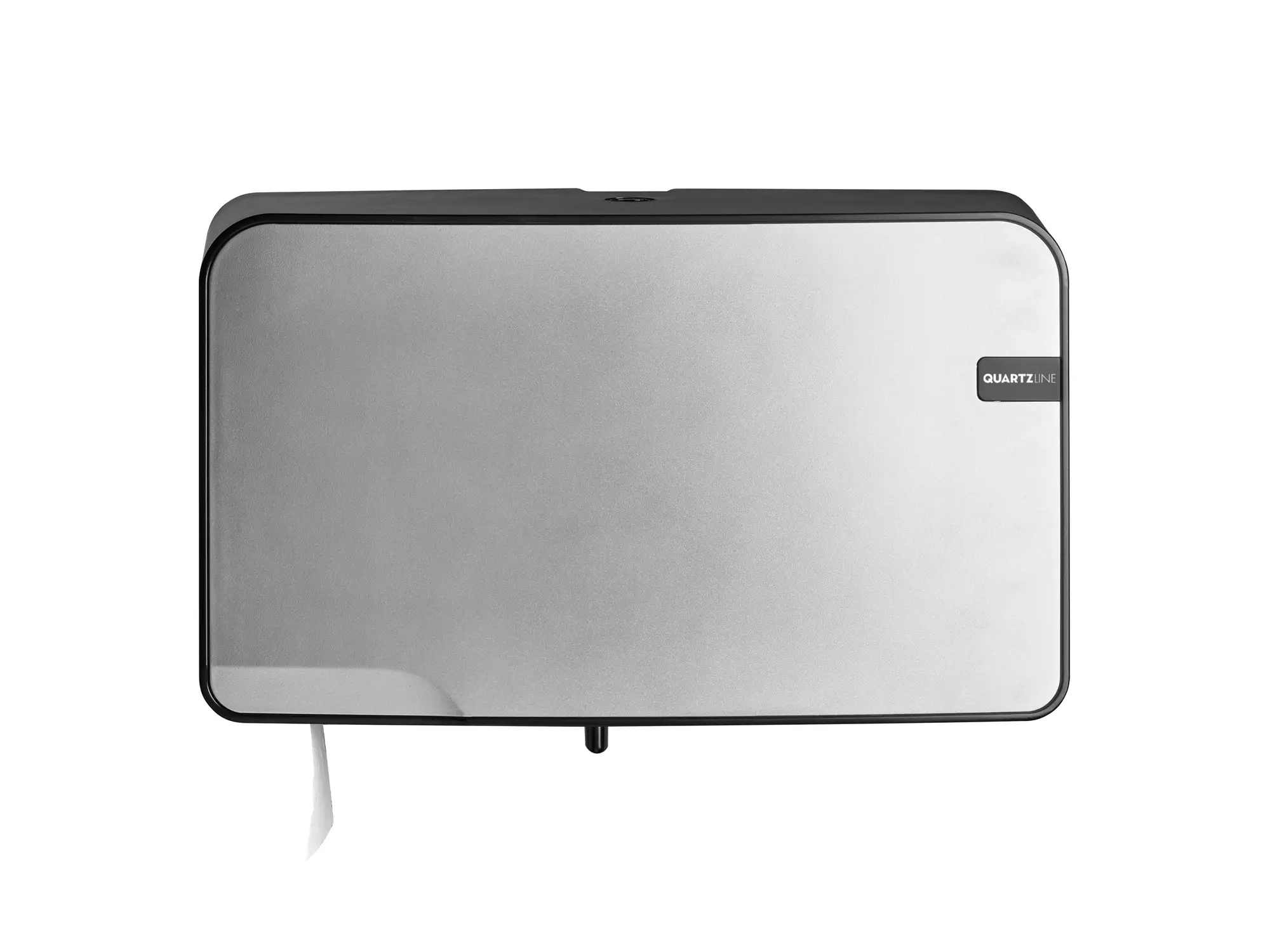 Toiletpapierdispenser mini jumbo QuartzLine zilver