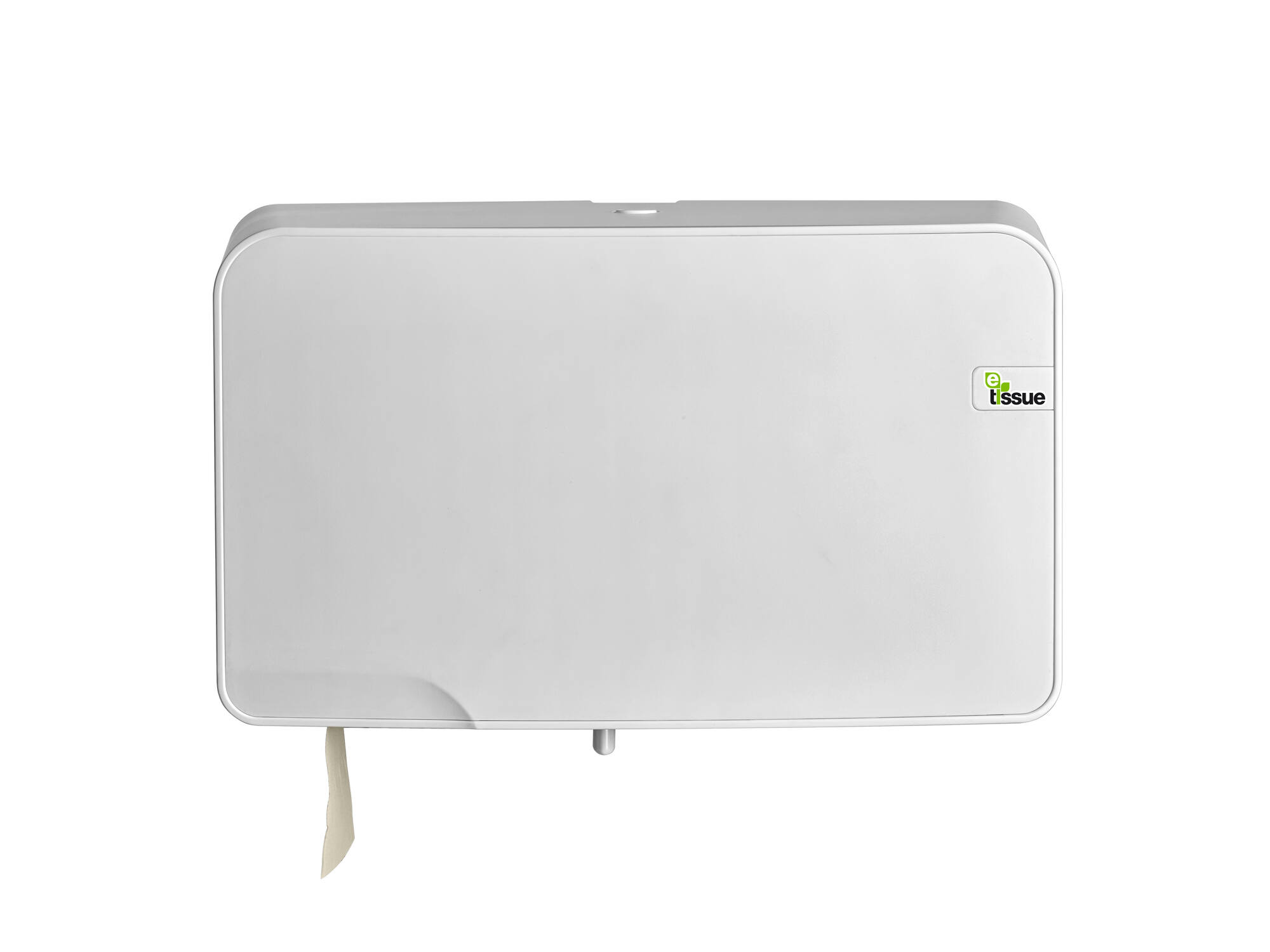 Toiletpapierdispenser Duo mini jumbo E-tissue Wit