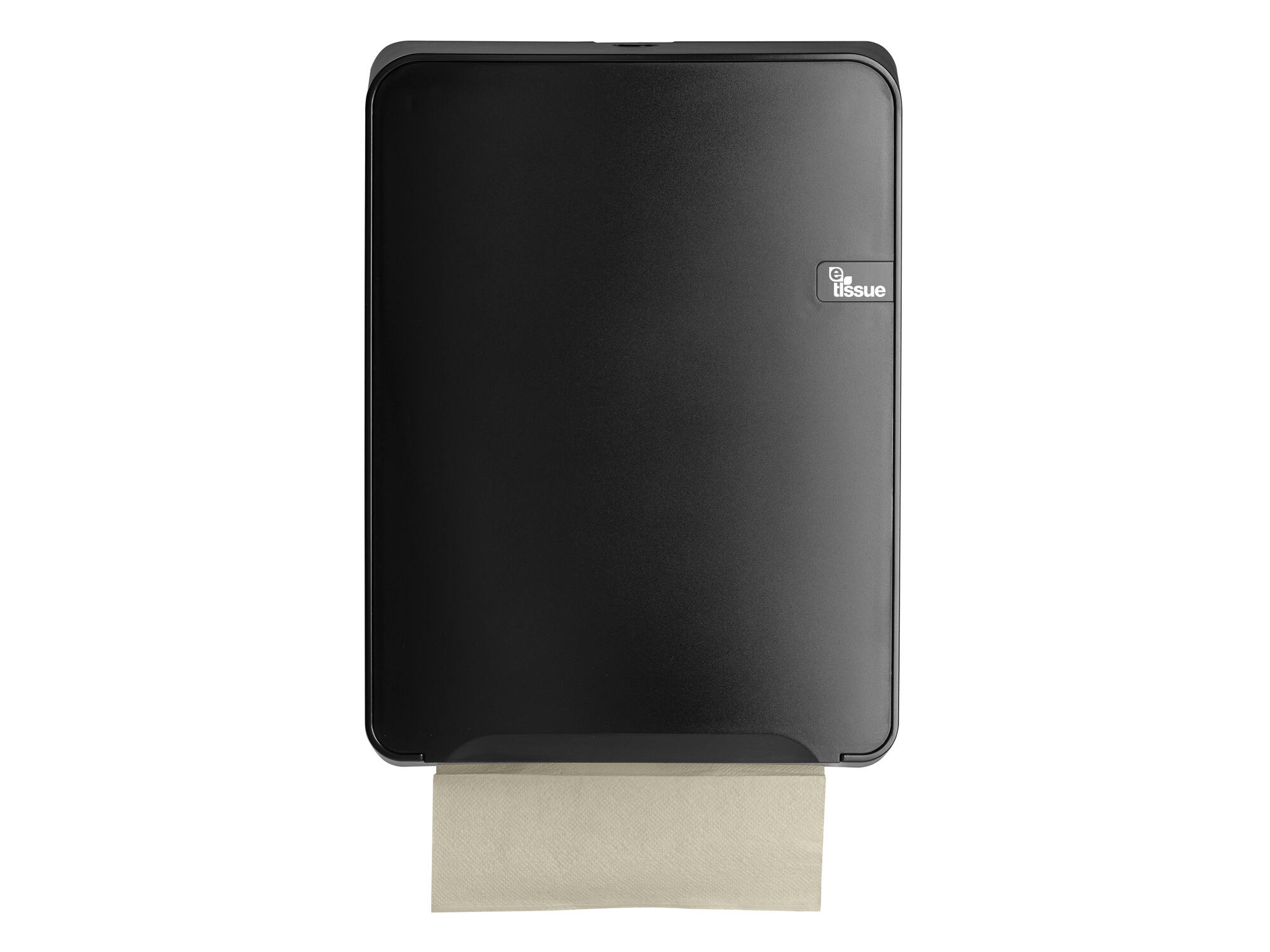 Handdoekdispenser Multifold - C fold E-tissue Zwart