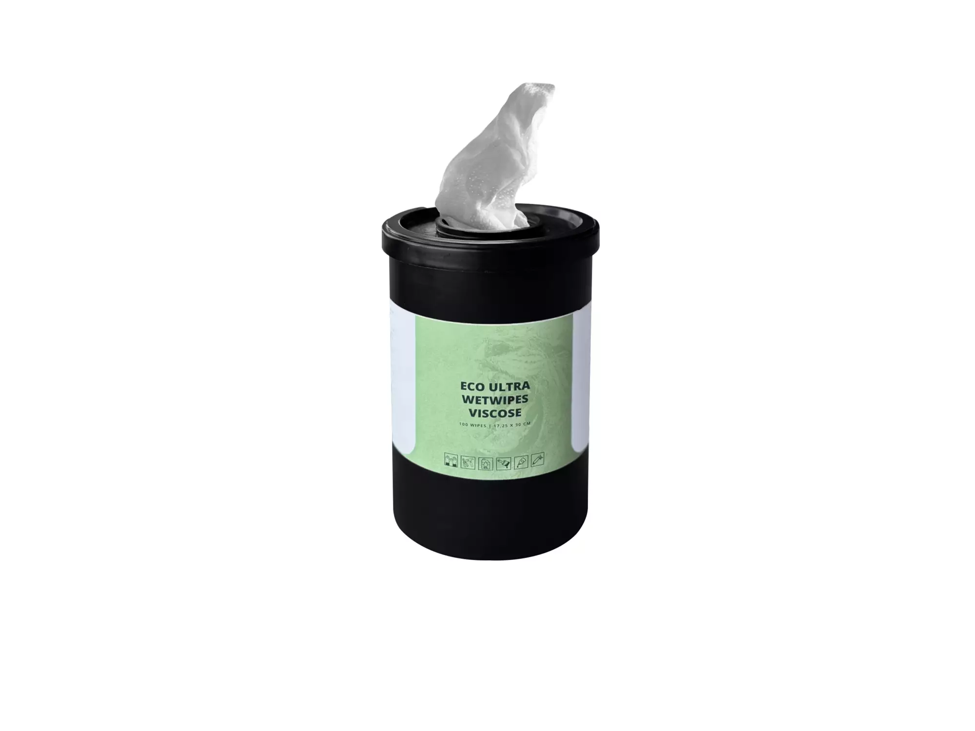 Wet wipes eco ultra viscose geurloos 17,25 x 30 cm 6 x 100 wipes per bus
