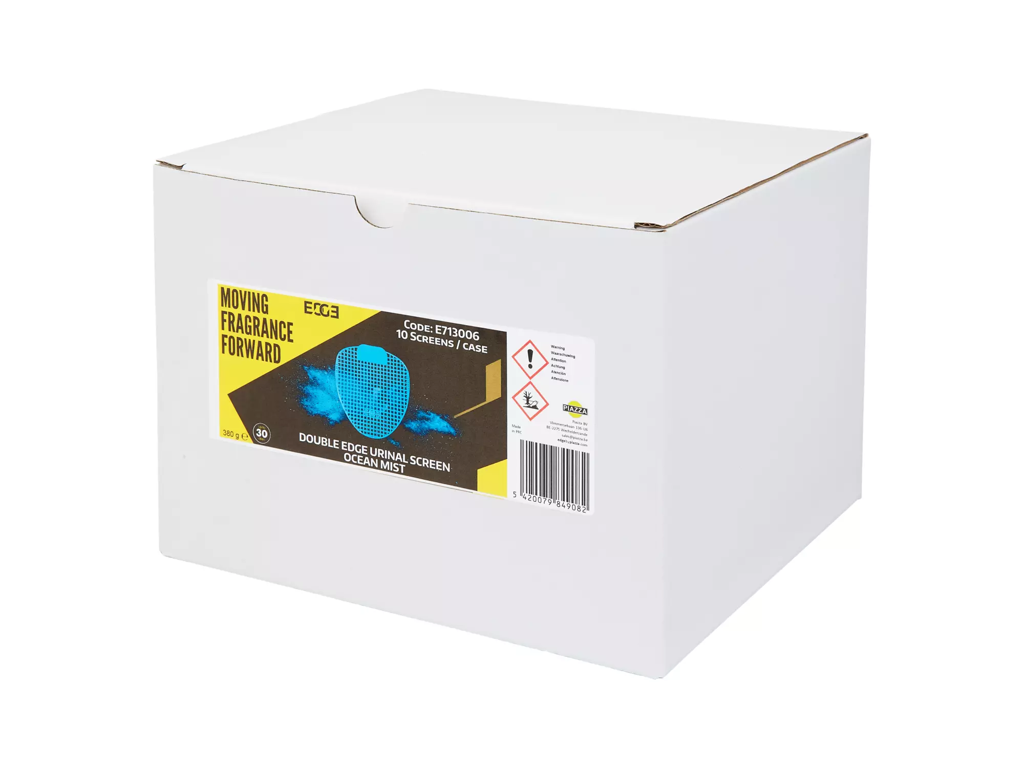 Urinoirmatjes ocean mist blauw met anti-spathaartjes