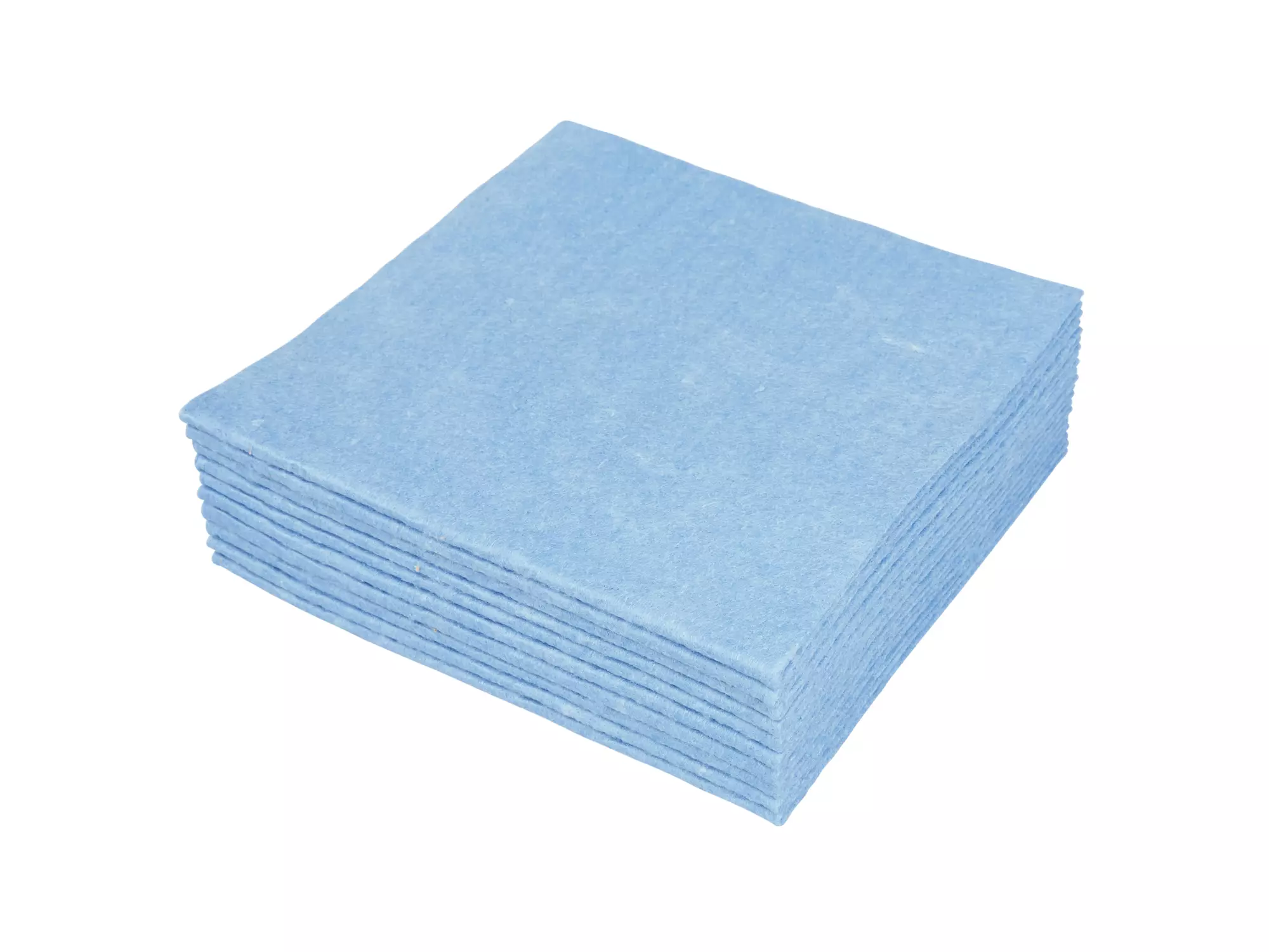 Sopdoek blauw A-kwaliteit 1/4 vouw 38 x 40 cm 65 doeken in dispenserdoos
