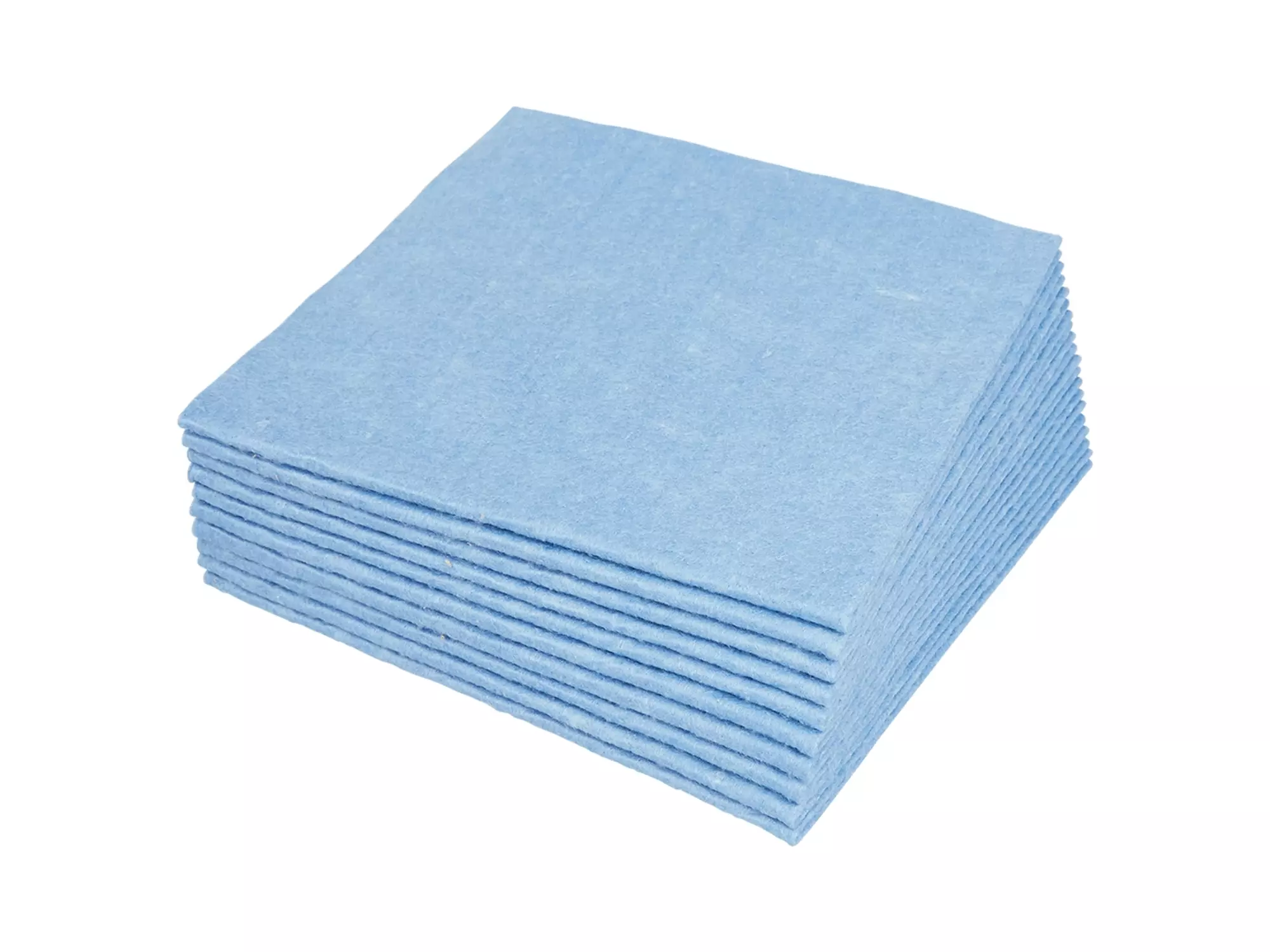 Sopdoek blauw A-kwaliteit 1/4 vouw 38 x 40 cm 65 doeken in dispenserdoos