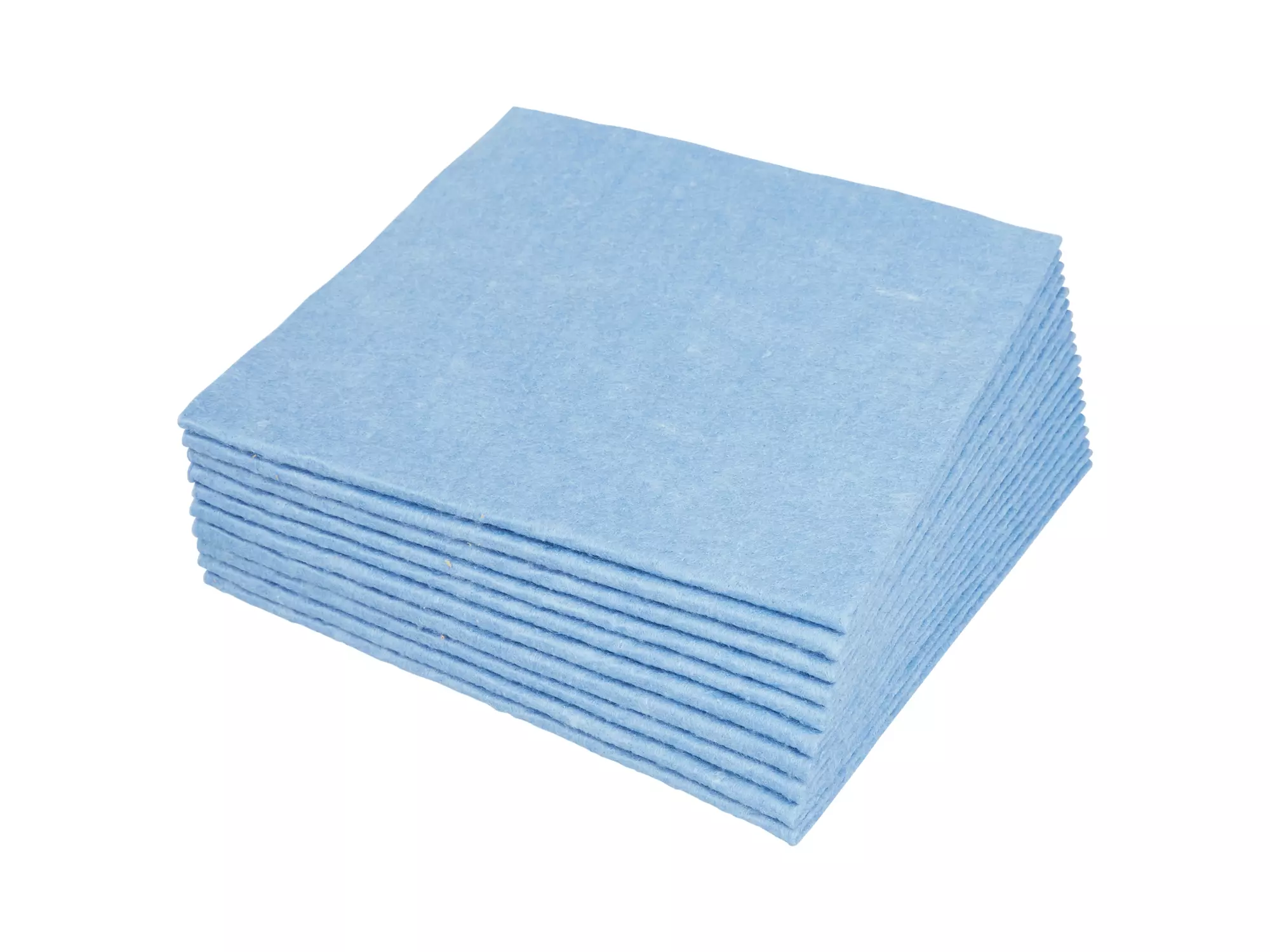 Sopdoek blauw A-kwaliteit 1/4 vouw 38 x 40 cm 65 doeken in dispenserdoos