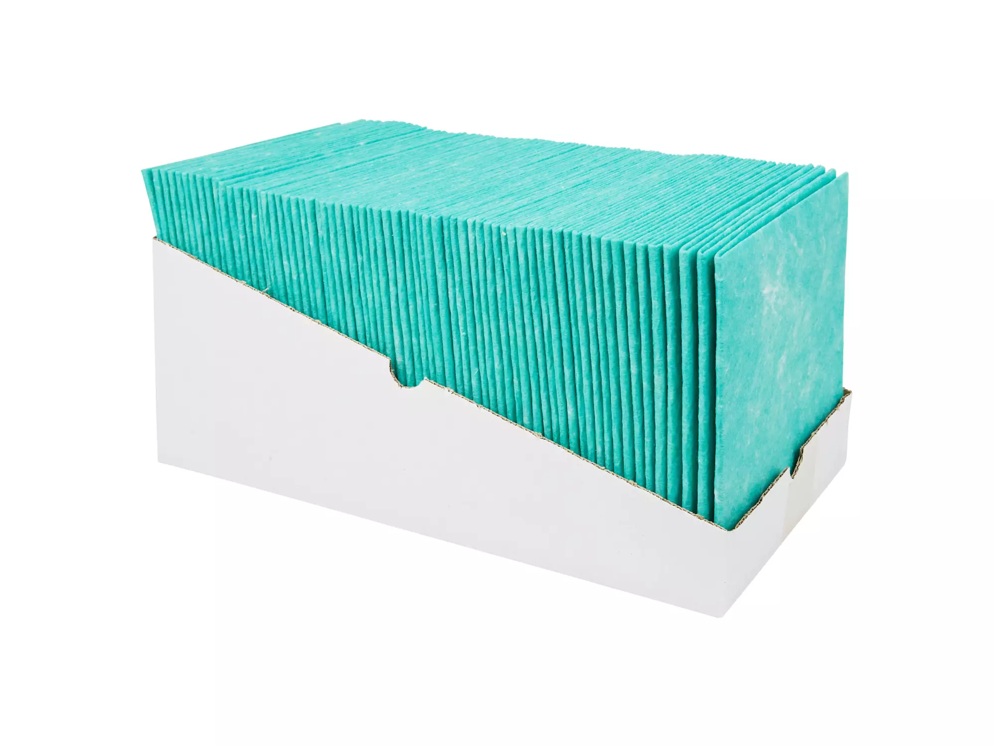 Sopdoek groen A-kwaliteit 1/4 vouw 38 x 40 cm 65 doeken in dispenserdoos