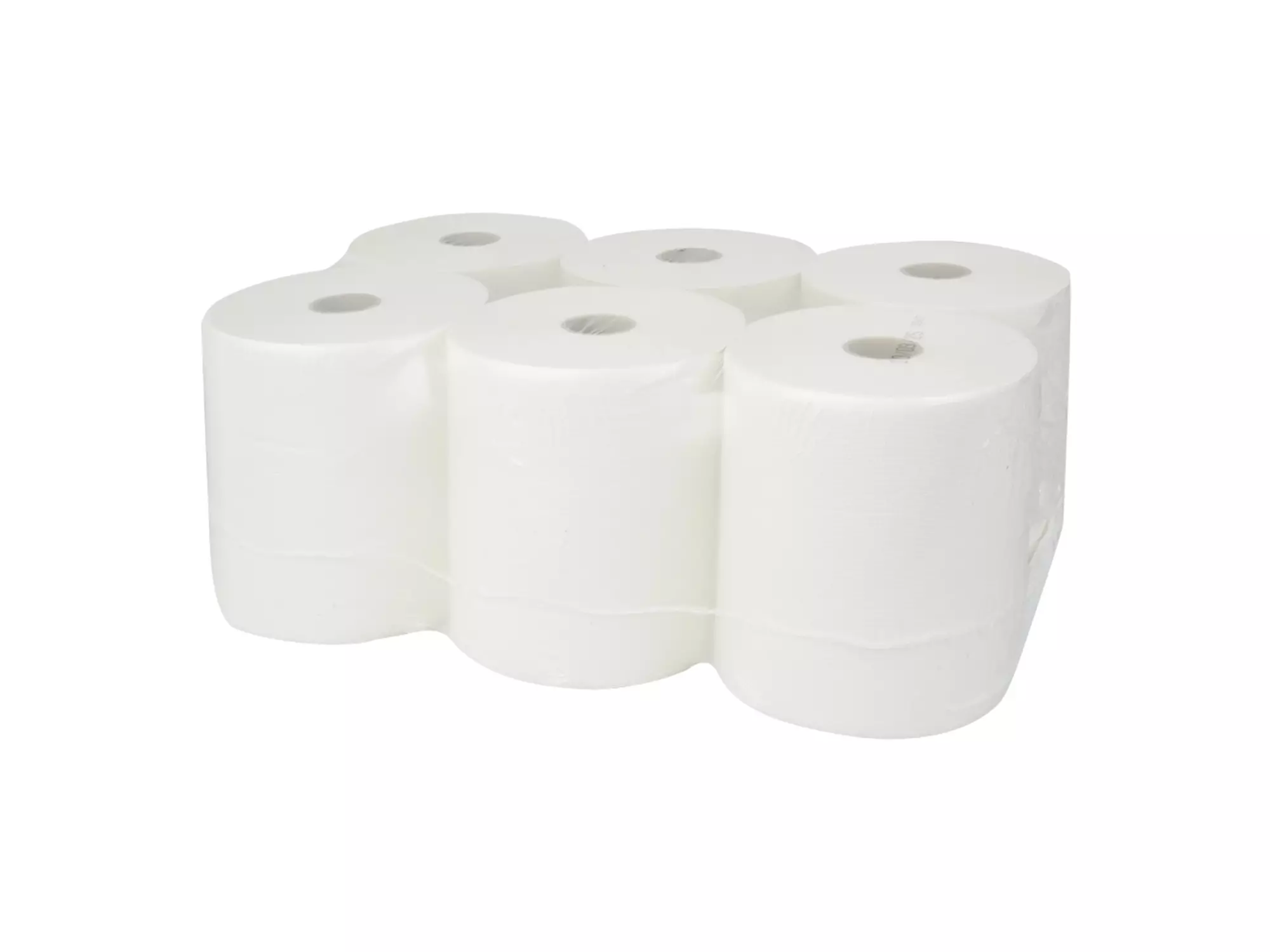 Handdoekrol cellulose wit 2-laags 140 meter 6 rol