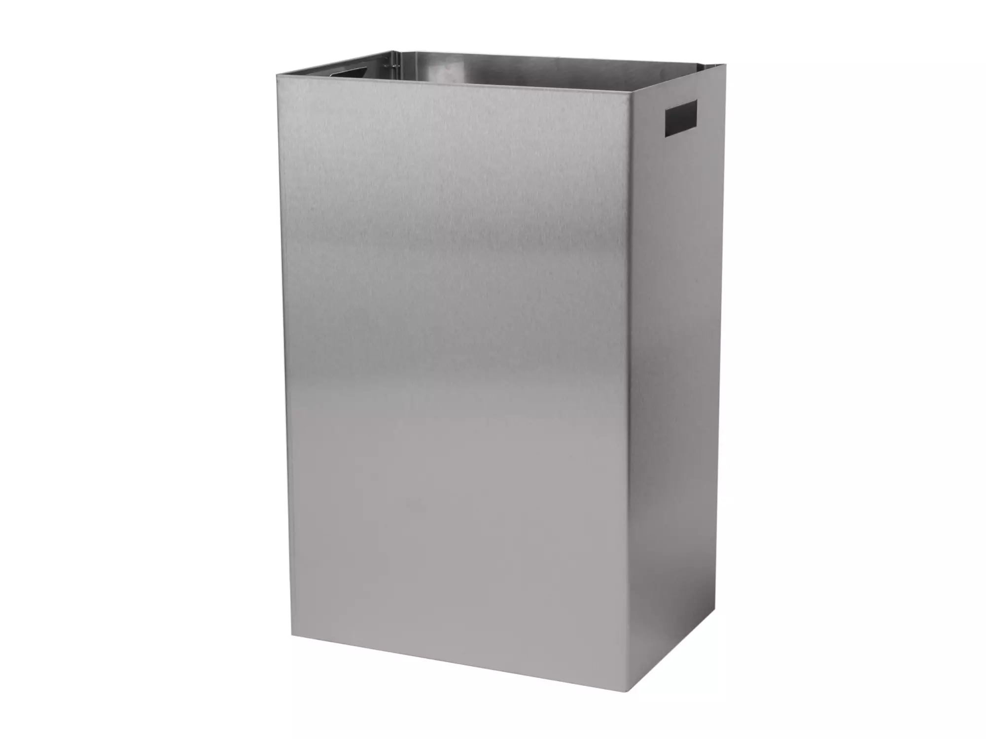 Sanfer afvalbak 50 liter met open inworp RVS, type A50 E - let op zonder deksel