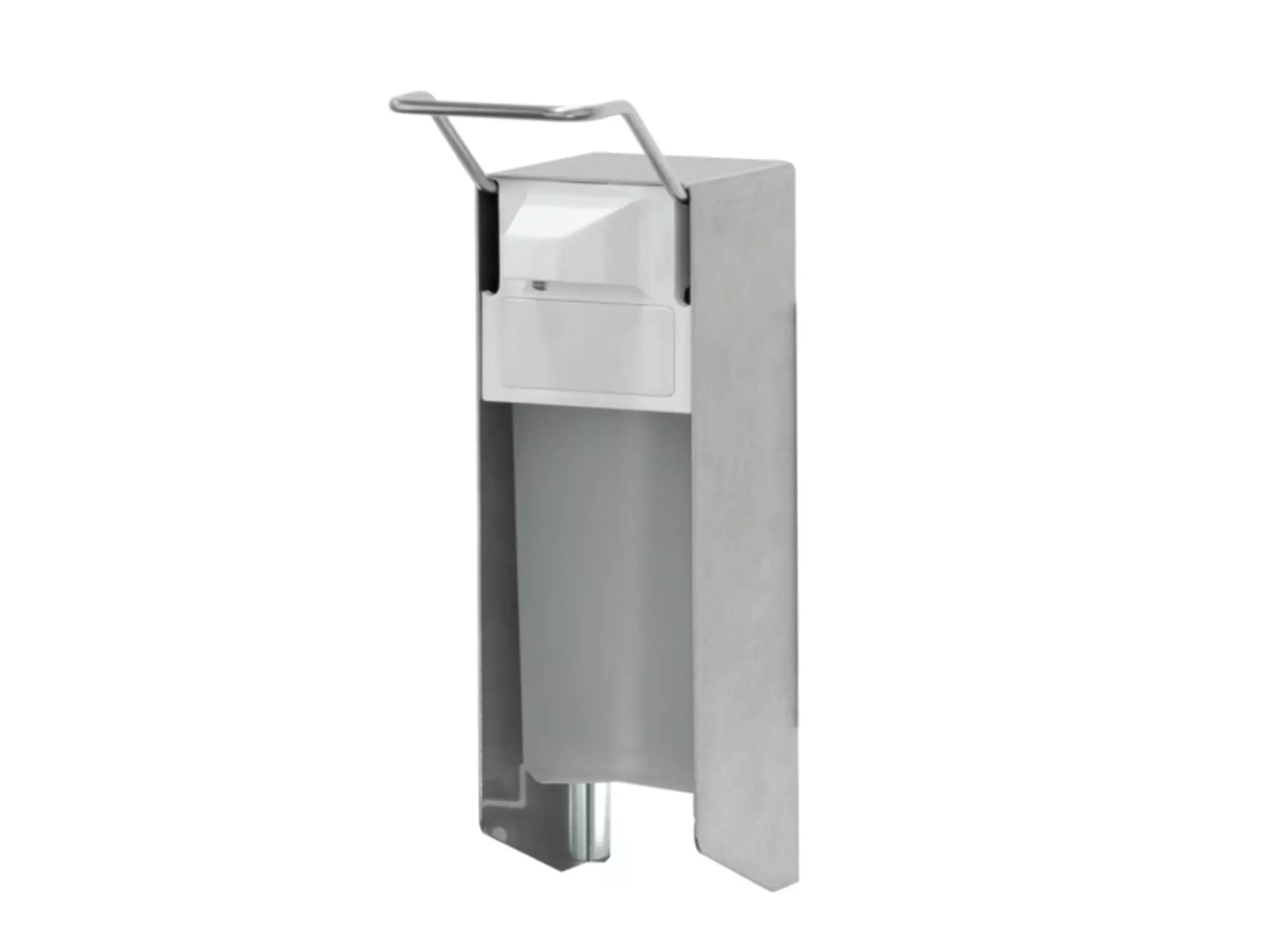Zeepdispenser korte beugel 500 ml Ingo-man aluminium