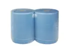 Industriepapier cellulose blauw 3-laags 190 meter 2 rol