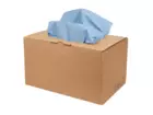 Industriepapier cellulose blauw 2-laags 42 x 33 cm 240 doek