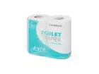 Toiletpapier traditioneel cellulose wit 2-laags 400 vel 10 x 4 rol