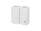 Toiletpapier traditioneel recycled wit 2-laags 200 vel 12 x 4 rol