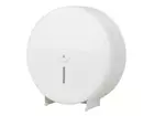 Toiletpapierdispenser maxi jumbo staal wit gemoffeld