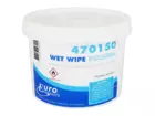 Wet wipes 25 x 31 cm 4 x 150 doeken in een emmer
