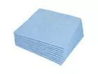 Sopdoek blauw A-kwaliteit 1/4 vouw 38 x 40 cm 65 doeken in dispenserdoos