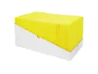Sopdoek geel A-kwaliteit 1/4 vouw 38 x 40 cm 65 doeken in dispenserdoos