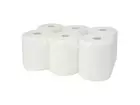 Handdoekrol cellulose wit 2-laags 140 meter 6 rol
