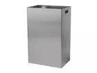 Sanfer afvalbak 50 liter met open inworp RVS, type A50 E - let op zonder deksel