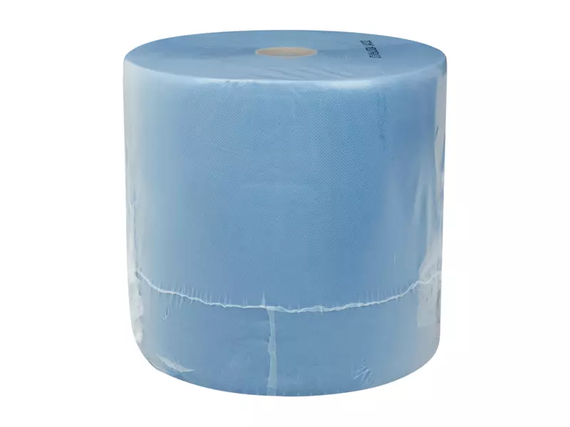 Industriepapier cellulose blauw 3-laags 380 meter 1 rol
