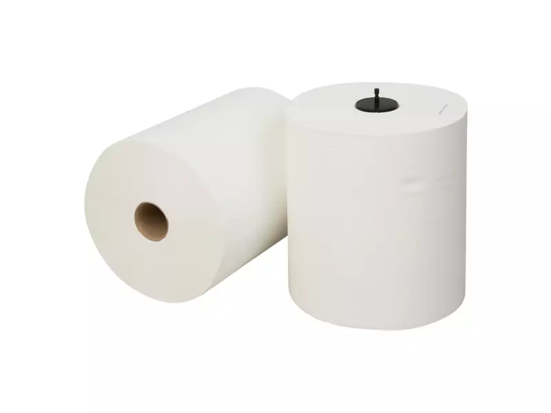 Handdoekrol matic cellulose wit 2-laags 150 meter 6 rol