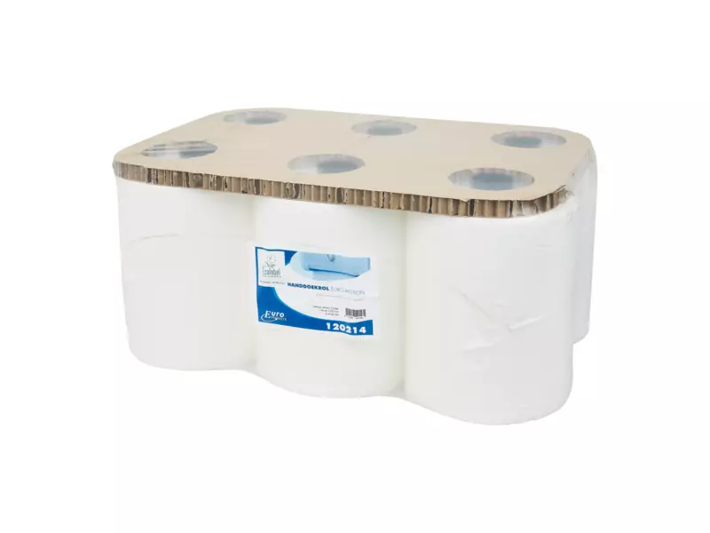 Handdoekrol motion cellulose wit 2-laags 140 meter 6 rol