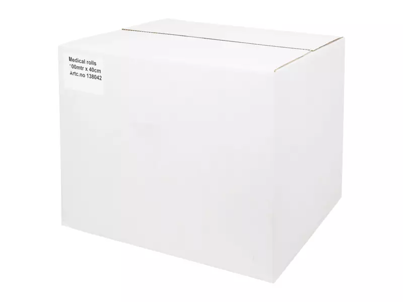Onderzoektafelpapier cellulose 2-laags 100 meter x 40 cm 6 rol