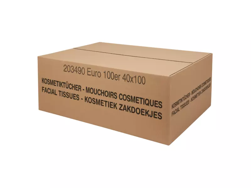 Facial Tissues cellulose 2-laags 21 cm x 21 cm 40 x 100 sheets