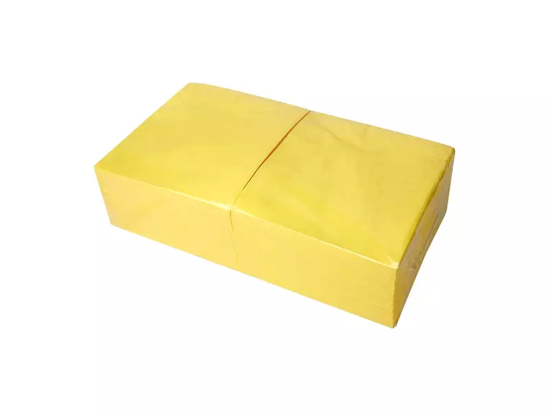 Servetten 1/4 fold Cellulose Geel 2-laags 40 cm x 40 cm 8 x 250 sheets