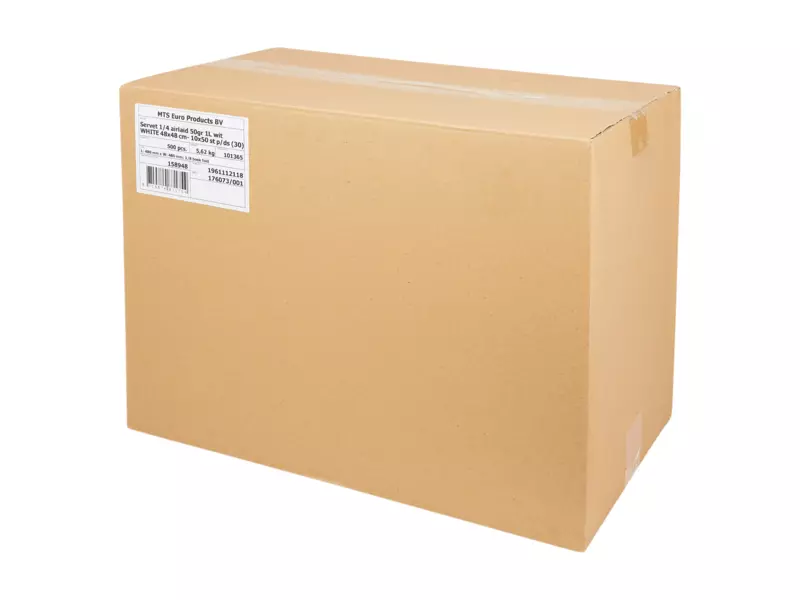 Servetten 1/4 fold Airlaid 1-laags 48 cm x 48 cm 10 x 50 sheets